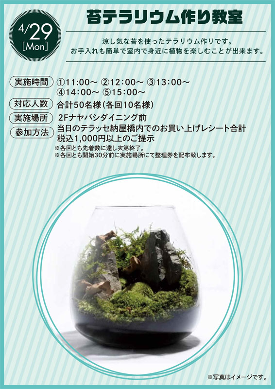 苔テラリウム作り教室
