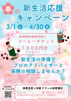 保険見直し本舗/住信SBIネット銀行 春の新生活応援キャンペーン